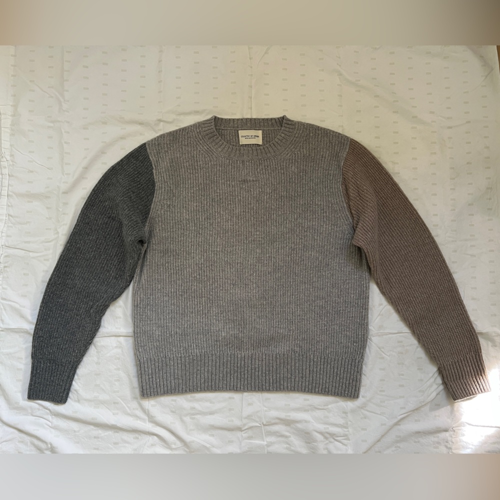 Country of Origin lambswool sweater large